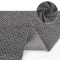 China Factory Custom TR Mini Jacquard Dobby Adequando Houndstooth Tecido Poliester Faux Woolen Fabric